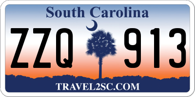 SC license plate ZZQ913