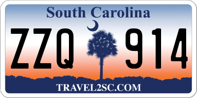 SC license plate ZZQ914
