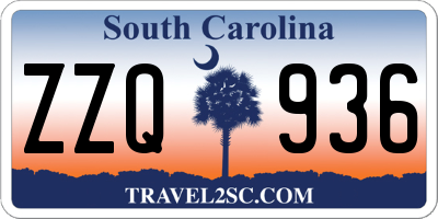 SC license plate ZZQ936