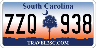 SC license plate ZZQ938