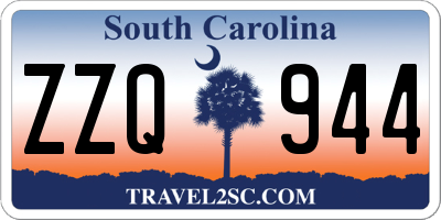 SC license plate ZZQ944