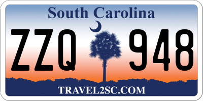 SC license plate ZZQ948
