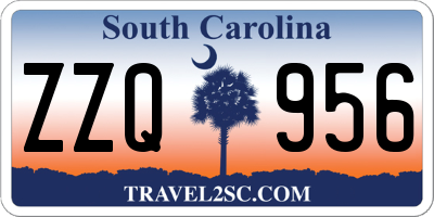SC license plate ZZQ956