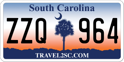 SC license plate ZZQ964