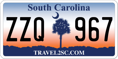 SC license plate ZZQ967