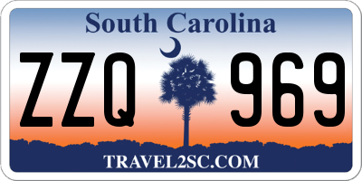 SC license plate ZZQ969