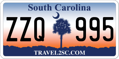 SC license plate ZZQ995