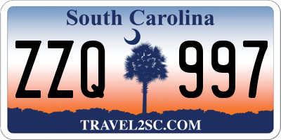 SC license plate ZZQ997