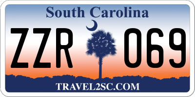 SC license plate ZZR069