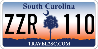 SC license plate ZZR110