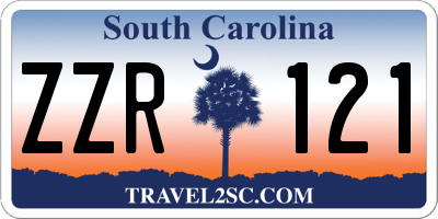 SC license plate ZZR121