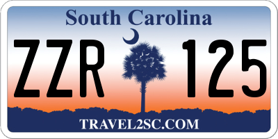 SC license plate ZZR125