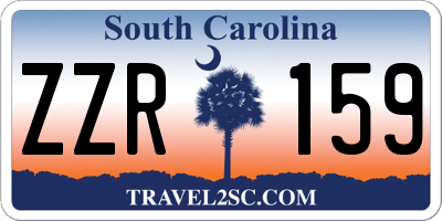 SC license plate ZZR159