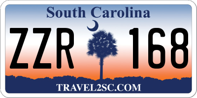 SC license plate ZZR168