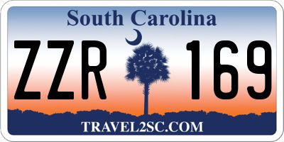 SC license plate ZZR169