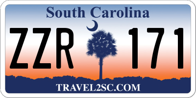 SC license plate ZZR171