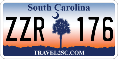 SC license plate ZZR176
