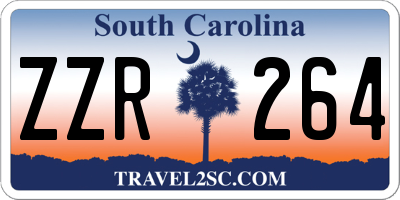 SC license plate ZZR264