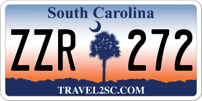 SC license plate ZZR272