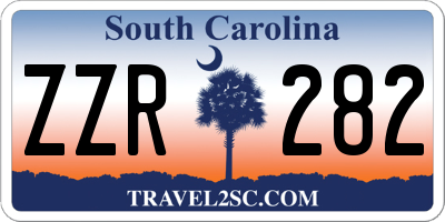 SC license plate ZZR282