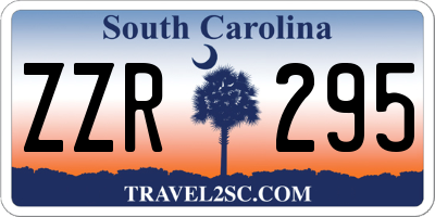 SC license plate ZZR295