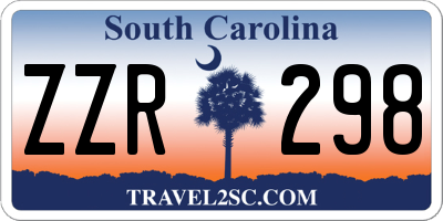 SC license plate ZZR298