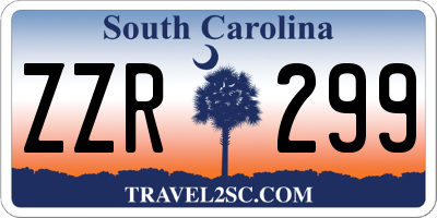 SC license plate ZZR299