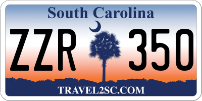 SC license plate ZZR350