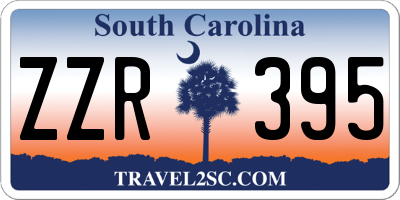 SC license plate ZZR395