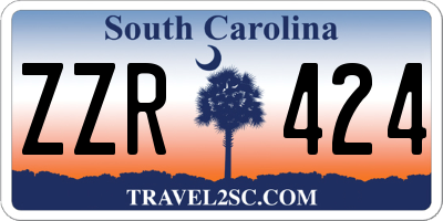 SC license plate ZZR424
