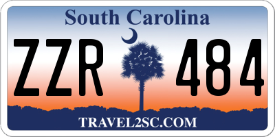 SC license plate ZZR484