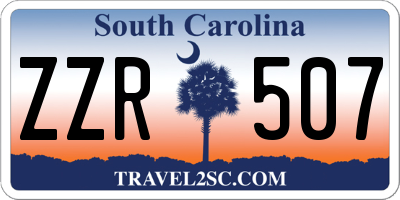 SC license plate ZZR507