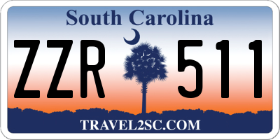 SC license plate ZZR511