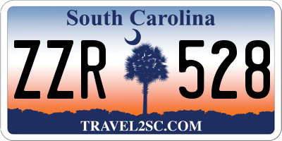 SC license plate ZZR528