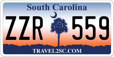 SC license plate ZZR559
