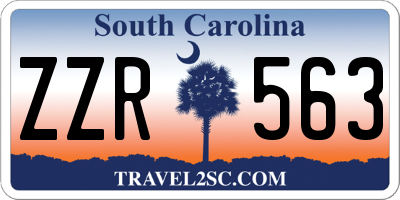 SC license plate ZZR563