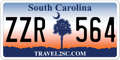 SC license plate ZZR564