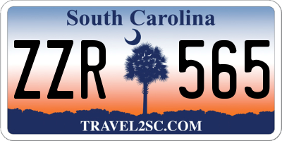 SC license plate ZZR565