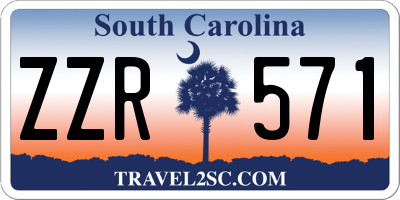 SC license plate ZZR571