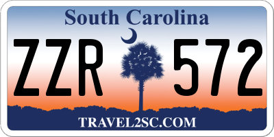 SC license plate ZZR572