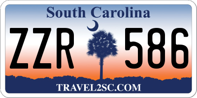 SC license plate ZZR586