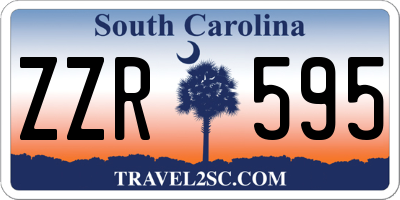 SC license plate ZZR595