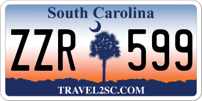 SC license plate ZZR599