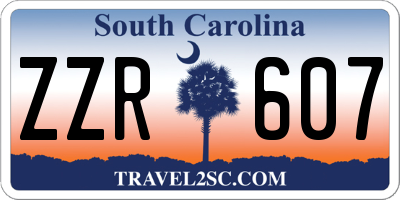 SC license plate ZZR607