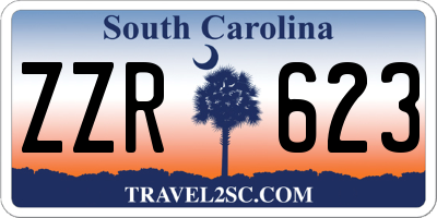 SC license plate ZZR623