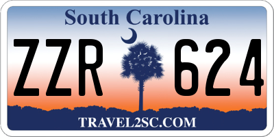 SC license plate ZZR624