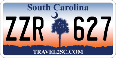SC license plate ZZR627