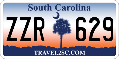 SC license plate ZZR629