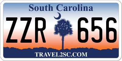 SC license plate ZZR656