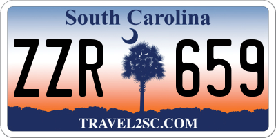 SC license plate ZZR659